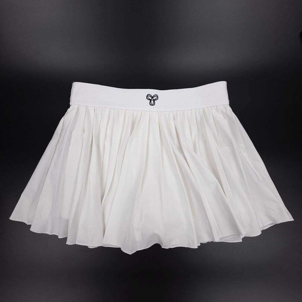 ARITZIA TNA MOVE Tennis Pro Micro Skirt Pleated White Athleisure 90s Y2k Sporty